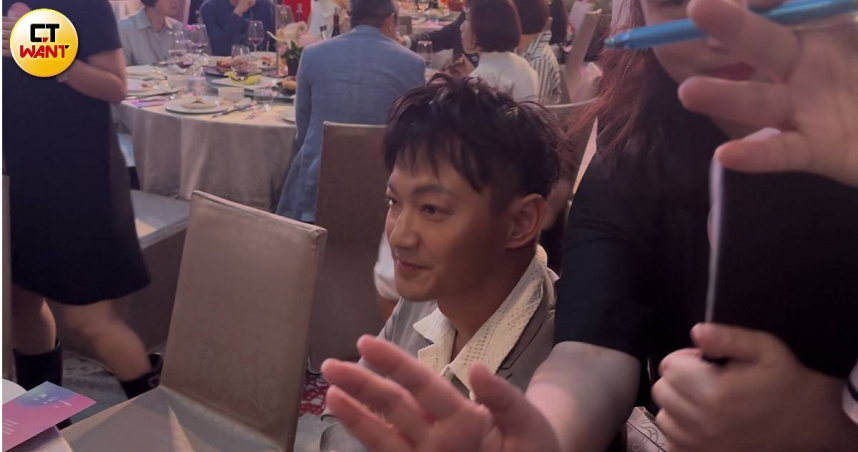 原本安排訪問的威廉，到場後卻避不受訪。（圖／楊澍攝）