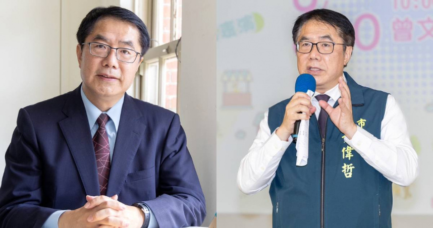 黃偉哲被高中生盜用照片，釋出台南放颱風假的假消息。（圖／翻攝臉書／黃偉哲）