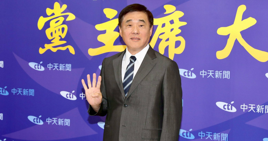 國民黨主席候選人郝龍斌出席黨主席大辯論。（圖／方萬民攝）