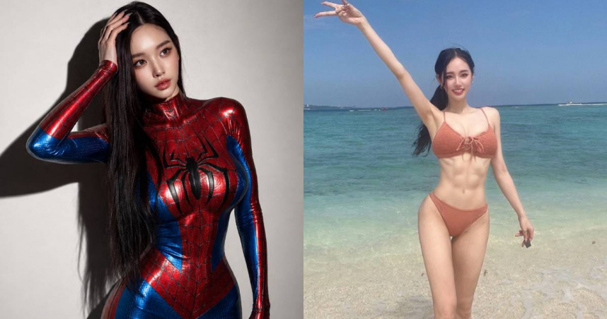 前日本羽球國手荒木茜羽分享健身成果，卻因身材曲線太過精緻，意外被部分網友質疑是AI生成。（圖／翻攝自X／@i_am_akane01）