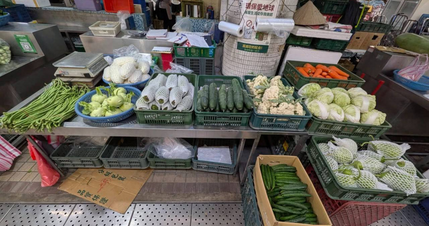 廖炯程推測民眾預期颱風天菜價會上漲，菜市場都沒人潮。（圖／翻攝臉書／廖炯程）
