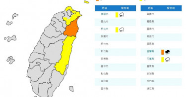 宜蘭冬山防淹水 北基宜花發布豪雨特報