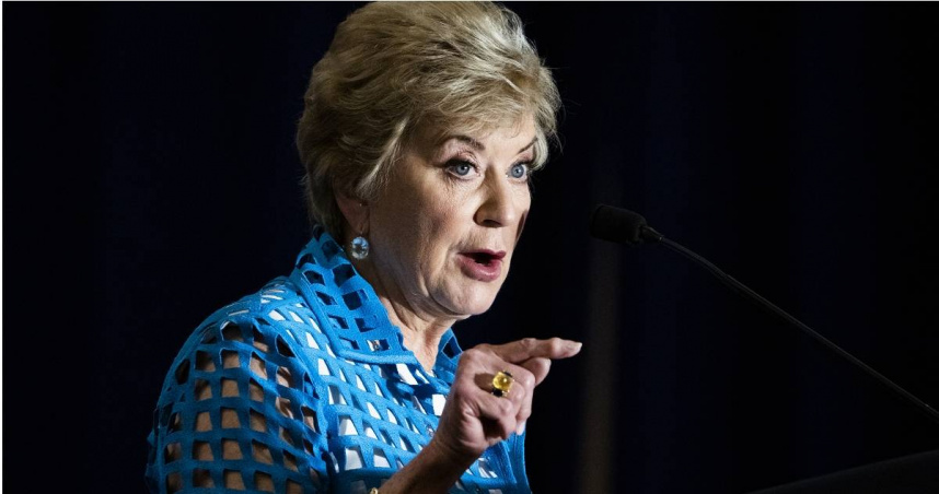 現任教育部長麥馬漢（Linda McMahon）。（圖／達志／美聯社）