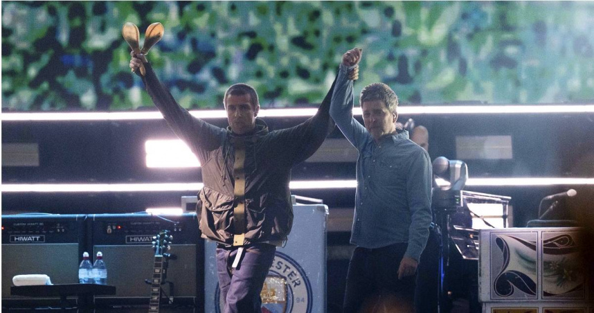 綠洲合唱團（Oasis）首場復出演唱會。（圖／達志／美聯社）