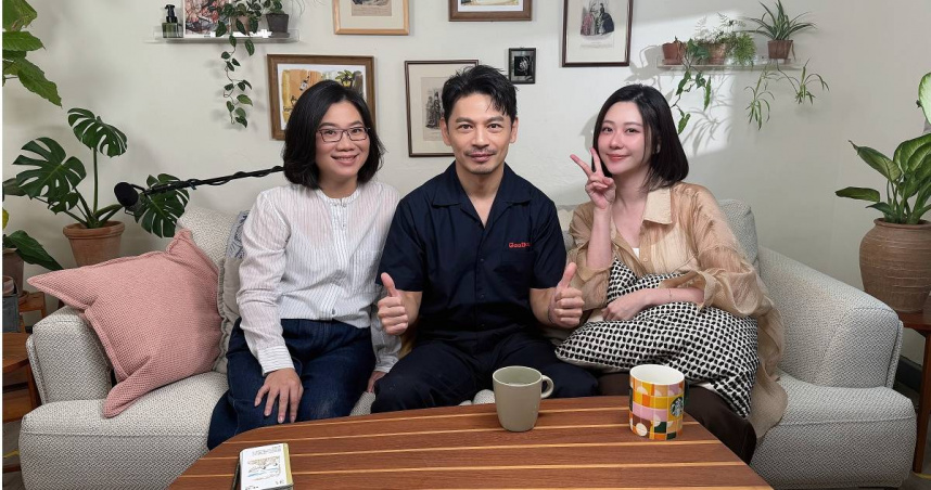 阿Ken上Podcast節目《好丫》。（圖／menomeno X 人類圖畫館）