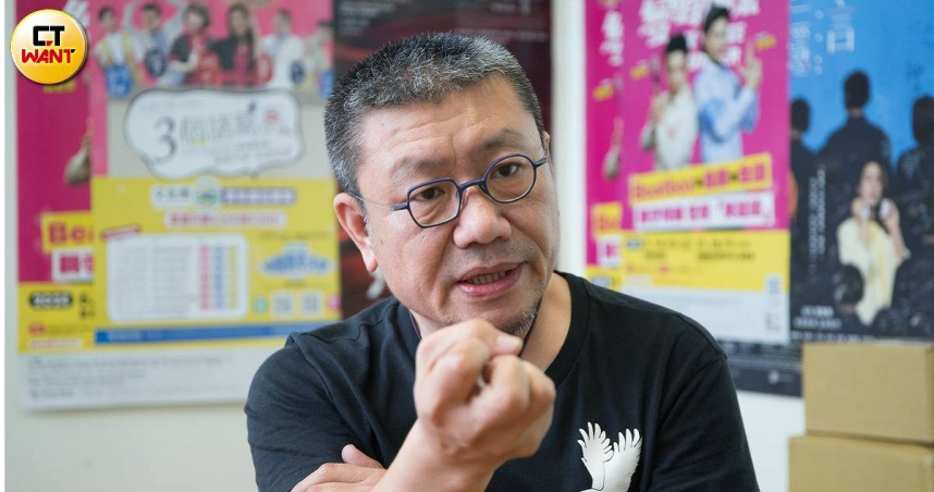 故事工廠創辦人林佳鋒直言，文策院投資項目失衡，長期忽視了表演藝術的商業產值，表演工作者只能自力更生，非常辛苦。（圖／黃威彬攝）