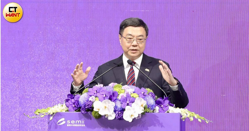 行政院院長卓榮泰出席國際半導體開幕。（圖／方萬民攝）