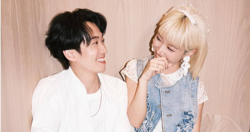 主持人Lulu（黃路梓茵）今（11）日中午突然在社群平台宣布與多年綜藝搭檔陳漢典結婚。（圖／翻攝自Lulu臉書）