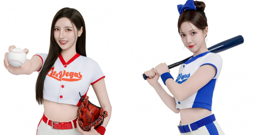 南珉貞（左）與李晧禎一起拍廣告。（圖／拉斯維加斯娛樂城提供）