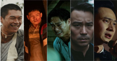 最佳男主角入圍者有《大濛》柯煒林、《死亡賭局》洪瑜鴻（春風）、《泥娃娃》楊祐寧、《深度安靜》張孝全、《雙囍》劉冠廷。（圖／台北電影節）