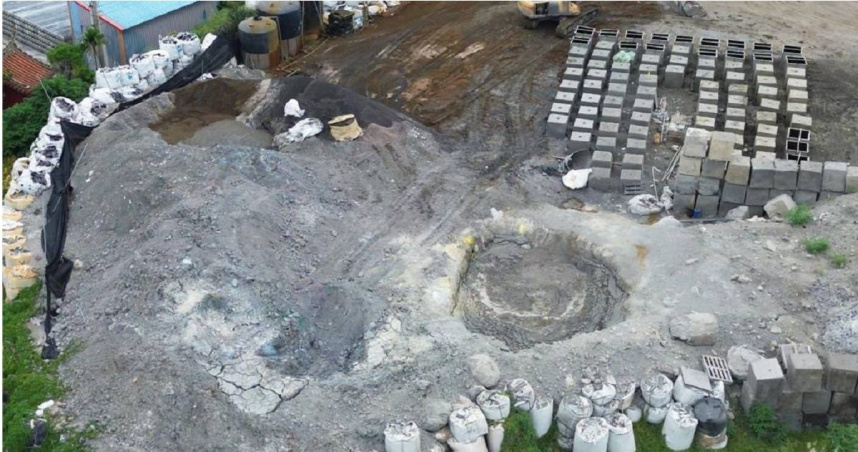 非法傾倒強酸廢液，逾2000公噸毒污物污染台中苗栗。（圖／翻攝畫面）