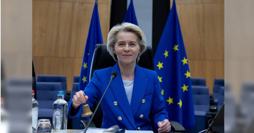 歐盟執行委員會主席馮德萊恩（Ursula von der Leyen）。（圖／達志／美聯社）