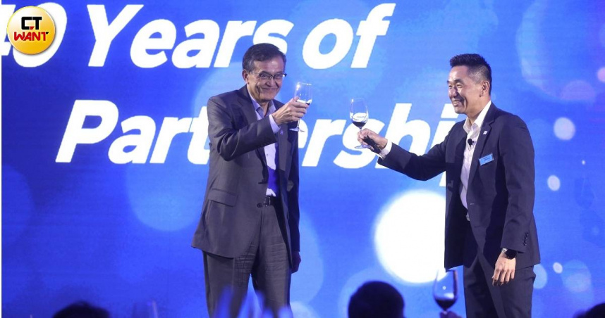 英特爾今在台慶祝40週年及與供應鏈晚餐，新任執行長陳立武專程來台。（圖／劉耿豪攝）