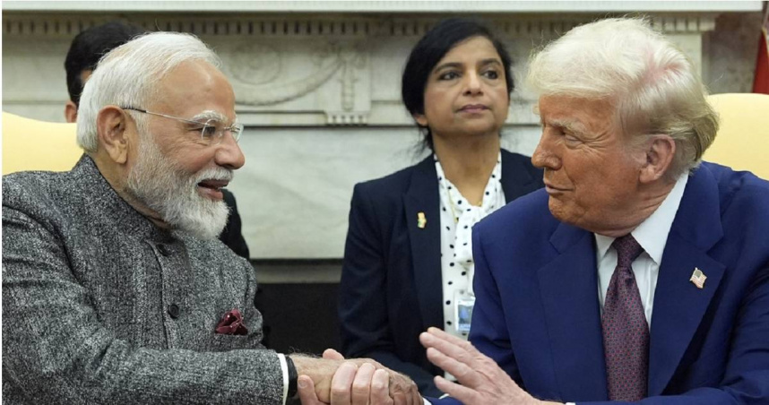 印度總理莫迪（左）、美國總統川普（右）。（圖／達志／美聯社）
