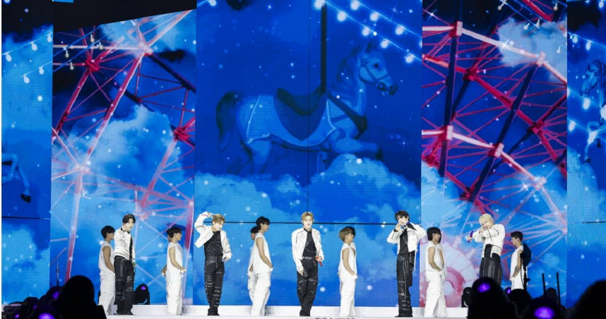 TXT在臺北大巨蛋開唱。（圖／遠雄創藝提供）