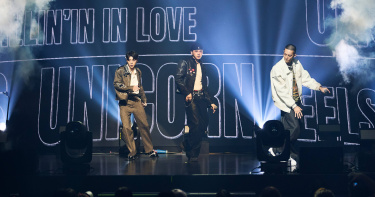 黃文廷（左起）、周祖安及林煥鈞，以3人分隊形式，壓軸登上《Atree 春樂祭：狂放限定》舞台。（圖／索尼提供）