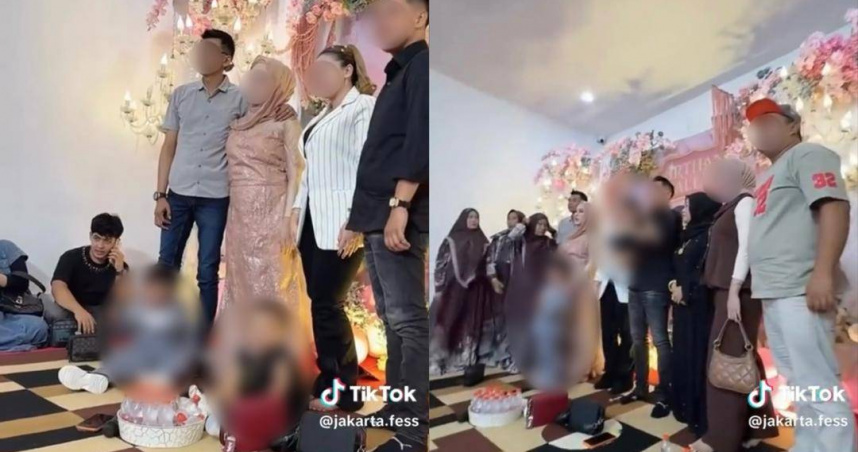 印尼一場「孩童訂婚儀式」近日在網路瘋傳，引發外界高度關注。（圖／翻攝自TikTok，OWNER KAMPUNG itu BUNJI）