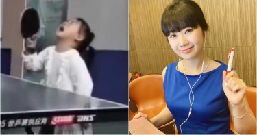 3歲「認命小妹」邊大哭邊練打桌球…還百發百中 福原愛淚喊:我懂你的心