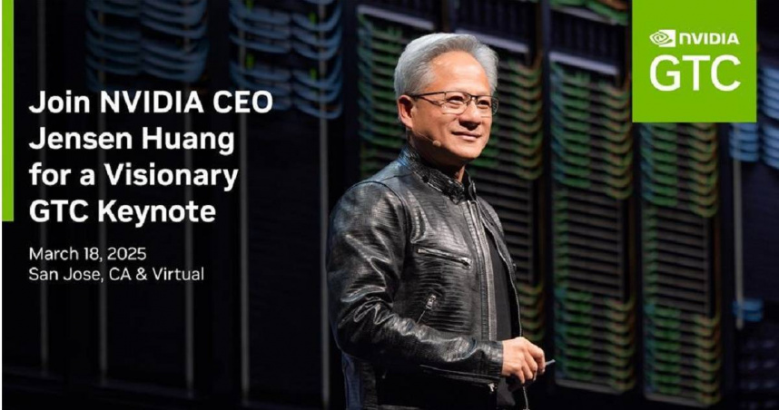 NVIDIA執行長黃仁勳與產業先進即將在GTC 2025揭曉人工智慧的未來。(圖／輝達提供)