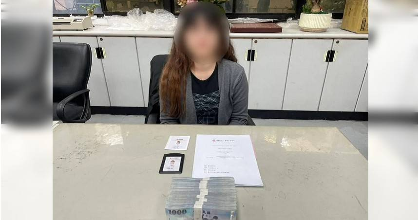 胡女到銀行欲提領100萬投資，經警銀勸說才及時阻詐，後續警民合作還成功活逮車手。（圖／翻攝畫面）
