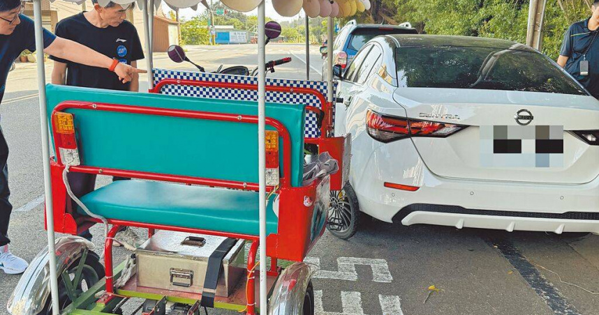 國內許多景區都有出租拼裝電動車，但未提供人員或車輛保險，一旦發生事故就沒有保障。（圖／翻攝畫面）