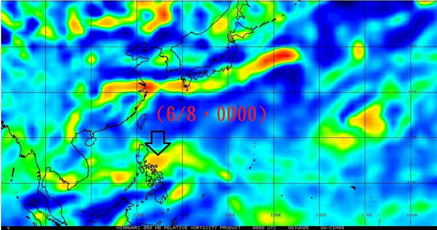 前中央氣象局長鄭明典PO出1圖，說明首颱「蝴蝶」生成的最新現況。（圖／擷取自Facebook／鄭明典）