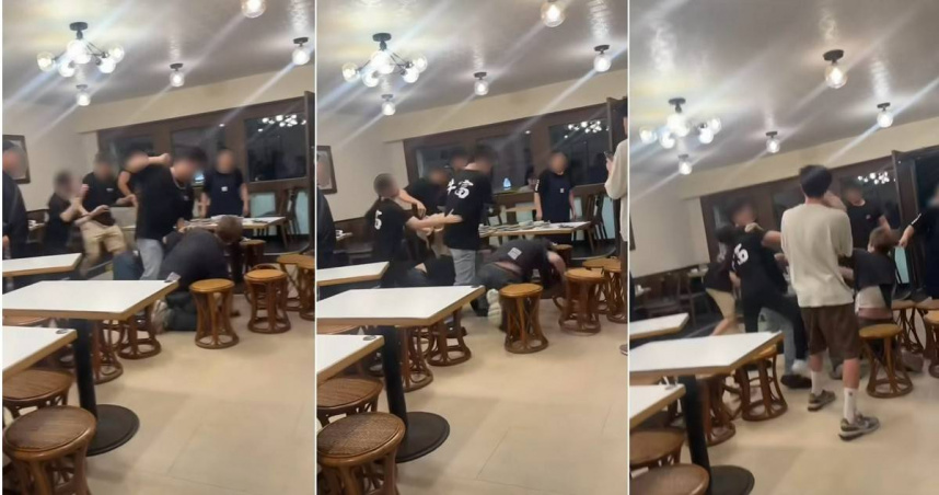 雙方人馬在店內爆發衝突，場面火爆。（圖／翻攝自Threads）