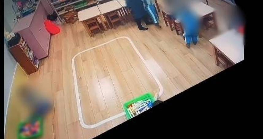 北市萬華私幼對童掐脖、摔打。（圖／翻攝畫面）