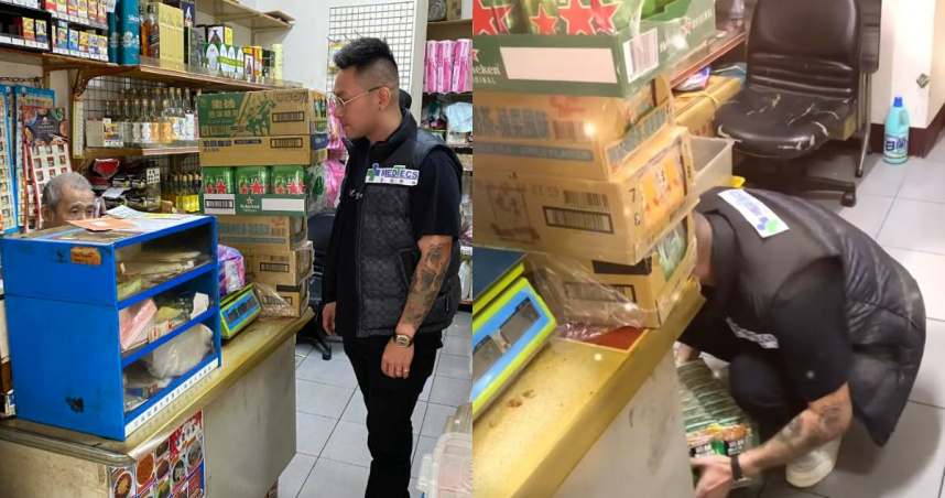 中和一名老伯因年邁行動不便，無法定期整理貨品，多次遭到檢舉。（圖／Threads／＠canonkuo授權提供）