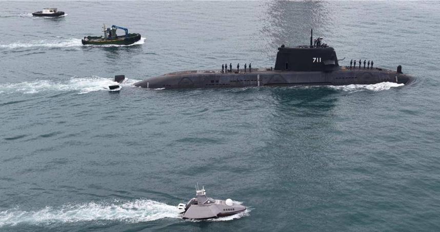 海鯤號潛艦被爆錨機、損管系統故障仍出海測試，台船駁斥回應水密性能正常、錨機為備援系統，評估不影響海測安全。（圖／台船提供）