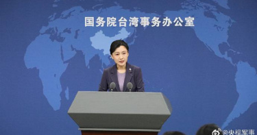 大陸國台辦發言人張晗。（圖／央視軍事微博）