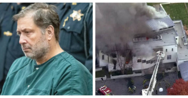 保羅．凱內羅出庭受審，右為發生命案的凱內羅一家豪宅。（／圖翻攝自New York Post、CBS12）