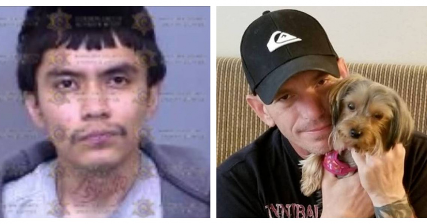 52歲死者卡斯特（右）因制止插隊引發口角，遭25歲男子開槍射殺。（圖／Maricopa County Sheriff's Office、募款網站GoFundMe）