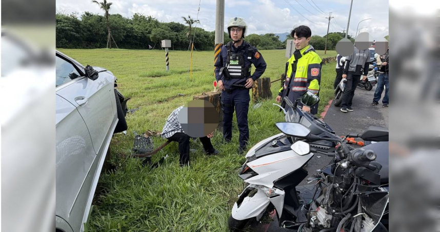 賓士逆向衝撞8車害「3重傷、3輕傷」　駕駛辯「撿手機」疑毒駕遭逮