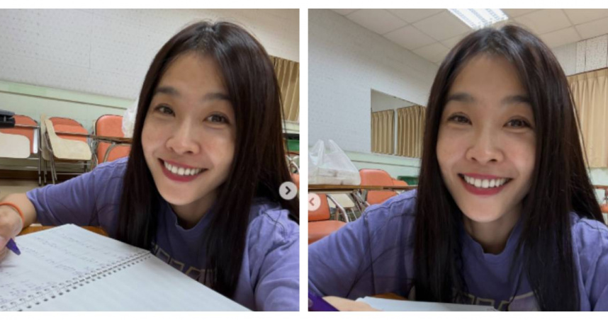 45歲小嫻重返校園，就讀屏東大學音樂系，公開大一成績單感動落淚。 （圖／翻攝自IG，hsien_0309）