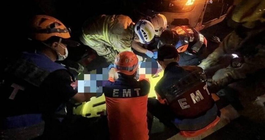 深夜奪命連環撞！台84線3車追撞　駕駛拋飛墜橋亡