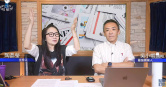 陶晶瑩（左）對於五熊潑油的行徑感到不敢置信。（圖／翻攝YouTube／飛碟聯播網）