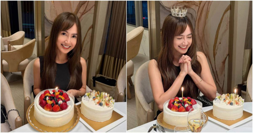翁滋蔓歡慶40歲生日！黑色洋裝辣秀窈窕曲線　全場驚：根本還是大學生