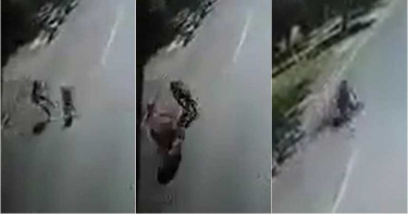 5秒絕命影片曝!4歲兒暴衝馬路追媽媽 她回頭一抱秒被飛車撞死