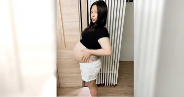 當媽後第一個母親節 小甜甜幸福挺「8個月孕肚」喊:過往缺憾都補回來