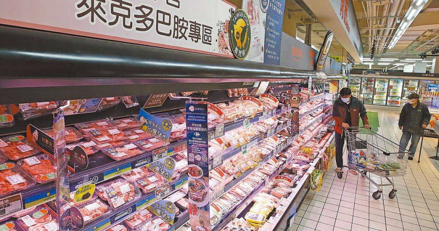 據豬肉儀表板顯示，首批22.99噸澳洲萊豬4月29日已悄悄叩關進口。圖為賣場設不含萊劑專區。（示意圖，與新聞事件無關）（圖／報系資料照）