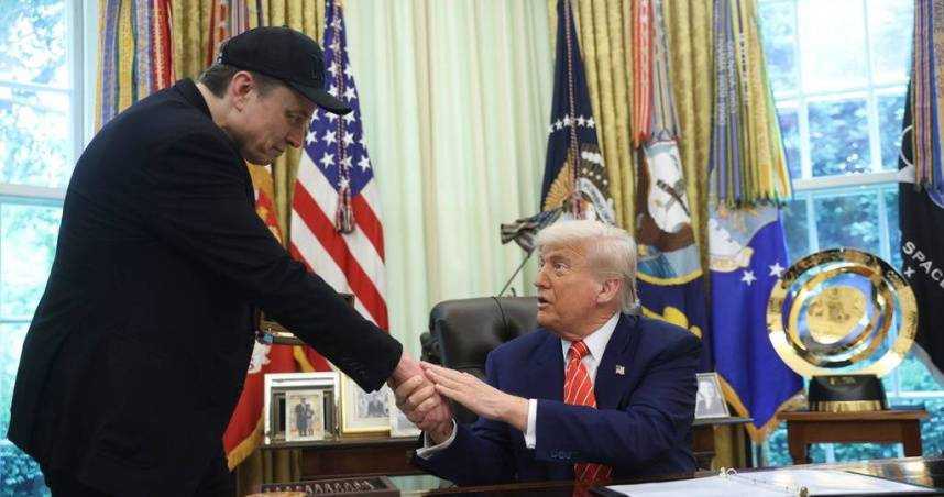 美國總統川普（Donald Trump）近日表示，他與特斯拉與SpaceX執行長伊隆馬斯克（Elon Musk）之間的關係已經結束。（圖／達志／美聯社）