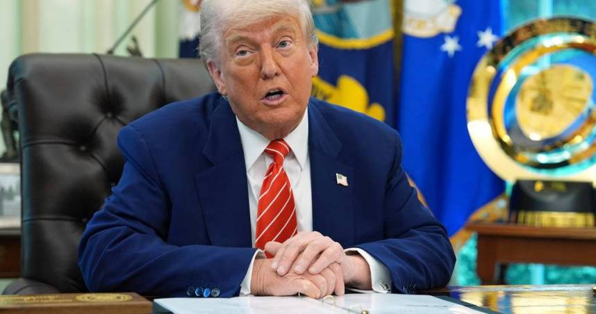 川普。（圖／達志／美聯社）