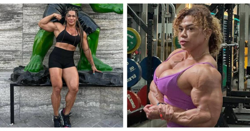 43歲哥倫比亞健美選手曼德茲活躍於社群平台，擁有『女浩克』之稱。」（圖／翻攝自IG）
