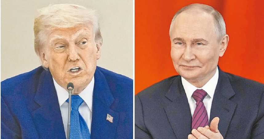 美國總統川普（左）與俄羅斯總統普丁（右）。 （圖／達志／美聯社）