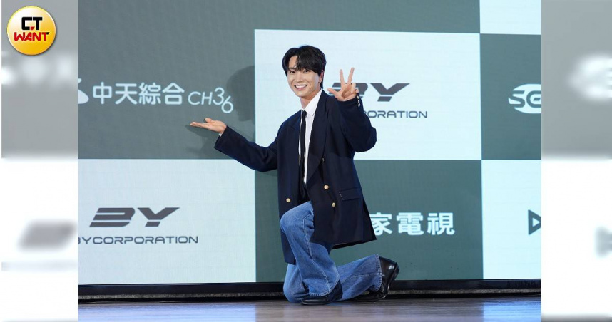 利特對《廚師的迫降：客家廚房》第一季榮獲本屆金鐘獎「最具人氣綜藝節目獎」表示難以置信。（圖／常朝貴攝）