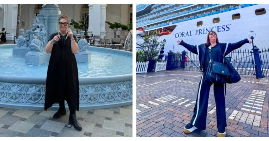 在郵輪上工作之餘，巴爾透過鏡頭記錄各地風光，實現邊走邊創作的生活願景。（圖／Sue Barr）