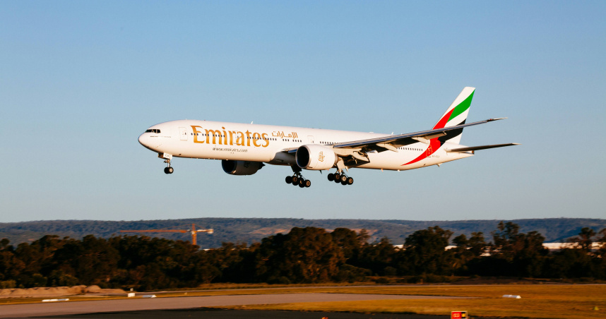 阿聯酋航空宣布今天台北往返中東4架次航班取消。（示意圖／unsplash）