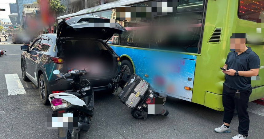北市南港5車撞成團！　2人輕傷送醫