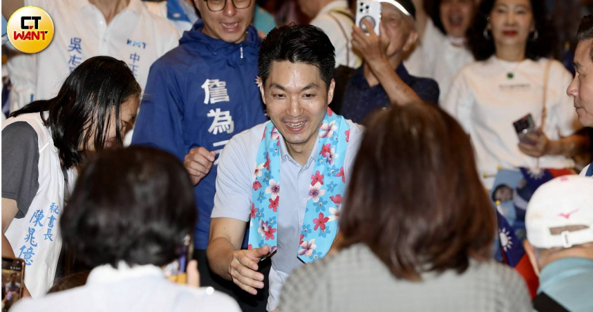 台北市長蔣萬安人氣不減，依舊是藍營選戰重要輔選大將。（圖／方萬民攝）